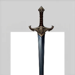 single edged sword with a curved blade