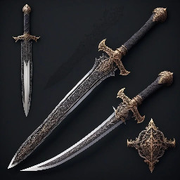 single edged sword with a curved blade
