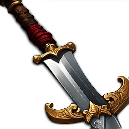 A standard pirate cutlass.
