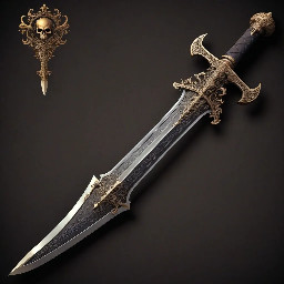 A standard pirate cutlass.