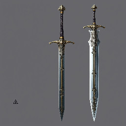 a claymore greatsword that is wider and longer than normal but not thicker