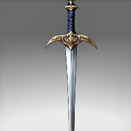 A fantasy medieval sword, like frostmourne