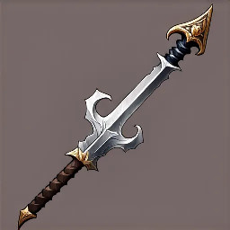 single edged sword with a curved blade