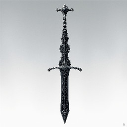 A fantasy medieval sword, like frostmourne