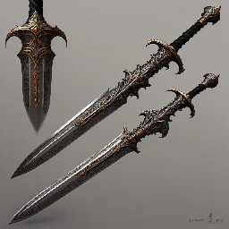 Create me a fantasy rapier that has the elongated hilt and guard of a rondel dagger. Have the base of the blade twisted like a railroad spike blade and eventually transition into a flamberge for the remainder of the blade.