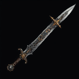 A standard pirate cutlass.