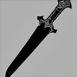 gunsword. straight double edge blade. cylinder revolver-type
